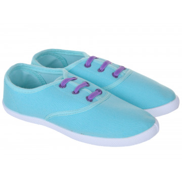 TENISÓWKI MATERIAŁOWE MIĘTOWE GUMECZKI WYGODNE CASUAL