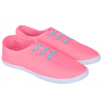 TENISÓWKI MATERIAŁOWE RÓŻOWE GUMECZKI WYGODNE CASUAL