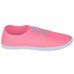 TENISÓWKI MATERIAŁOWE RÓŻOWE GUMECZKI WYGODNE CASUAL