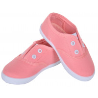 TENISÓWKI MATERIAŁOWE ORANGE GUMECZKI WYGODNE CASUAL