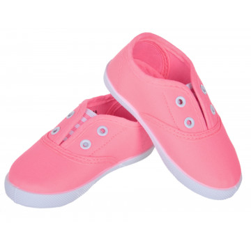 TENISÓWKI MATERIAŁOWE Różowe GUMECZKI WYGODNE CASUAL