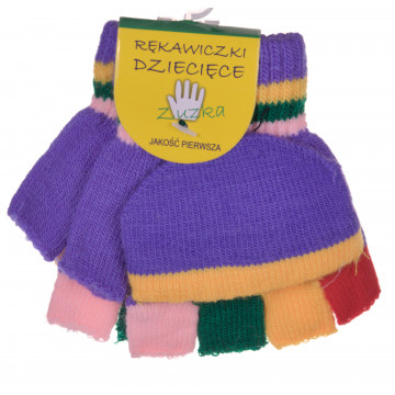 RĘKAWICZKI DZIECIĘCE CIEPŁE ZIMĘ PIĘCIOPALCZASTE MITENKI KLAPKA