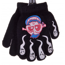 RĘKAWICZKI DZIECIĘCE CIEPŁE ZIMĘ PIĘCIOPALCZASTE nadrukiem