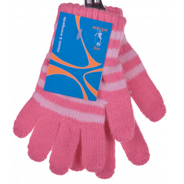 RĘKAWICZKI DZIECIĘCE CIEPŁE ZIMĘ PIĘCIOPALCZASTE paski