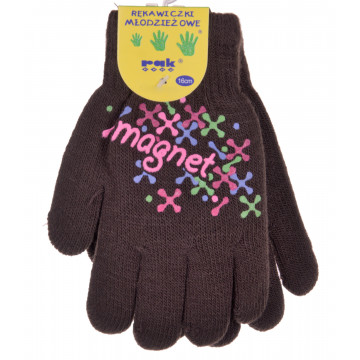 RĘKAWICZKI DZIECIĘCE CIEPŁE ZIMĘ PIĘCIOPALCZASTE PODWÓJNE
