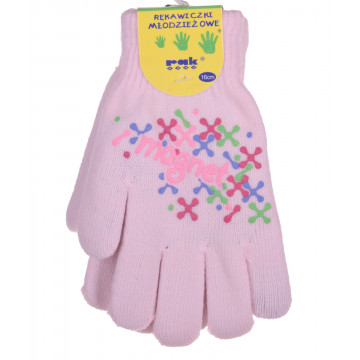 RĘKAWICZKI DZIECIĘCE CIEPŁE ZIMĘ PIĘCIOPALCZASTE PODWÓJNE